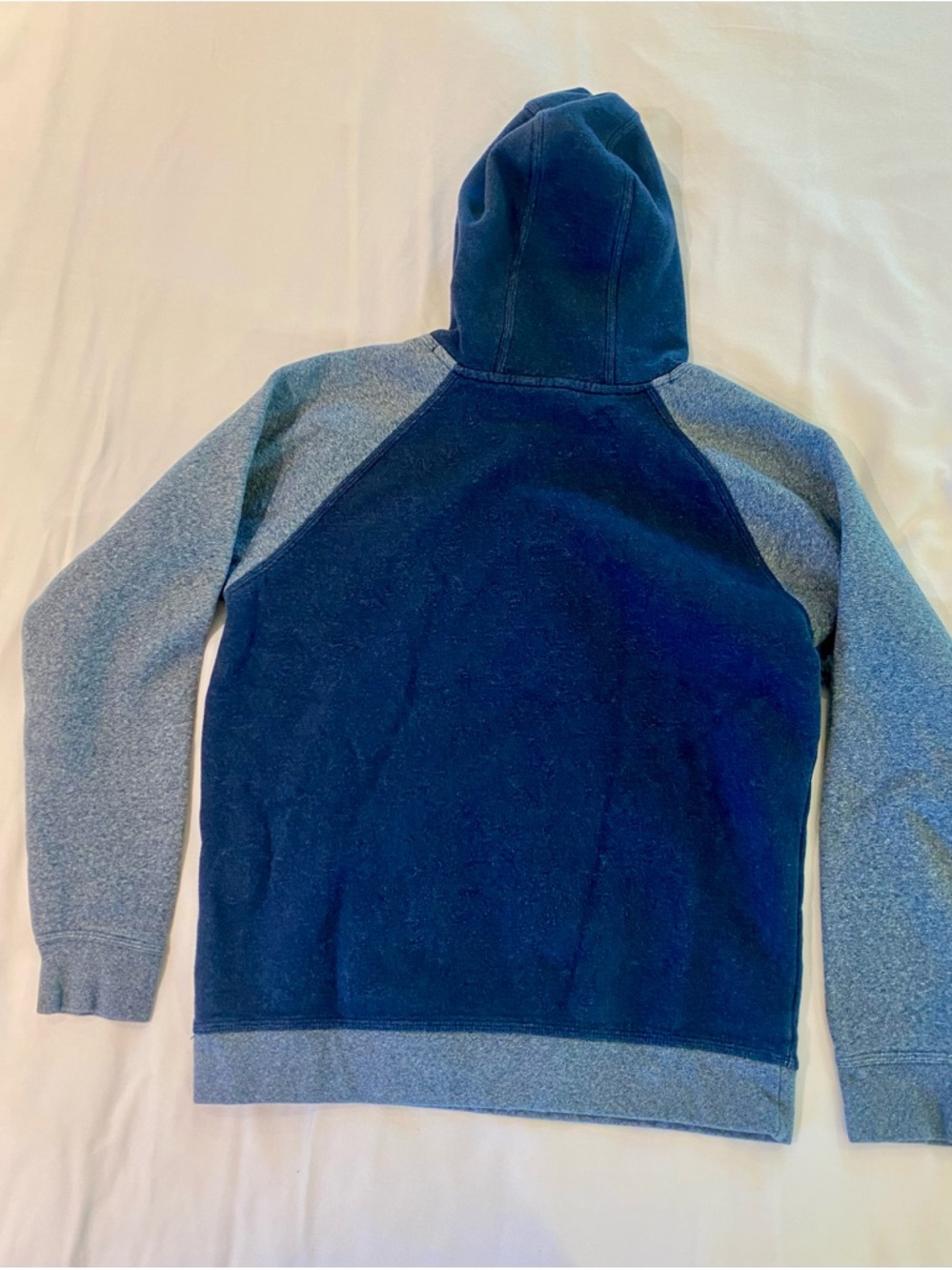Hurley Navy & Heather Blue Raglan Hooded Sweatshirt - Picture 3 of 4